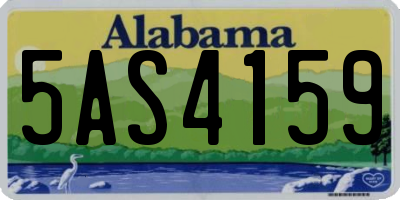AL license plate 5AS4159