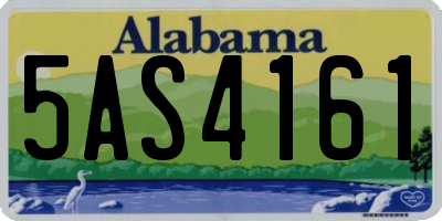 AL license plate 5AS4161