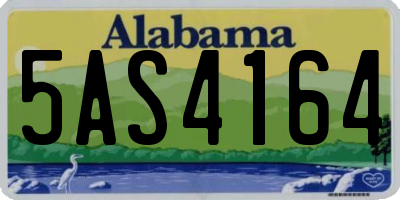 AL license plate 5AS4164