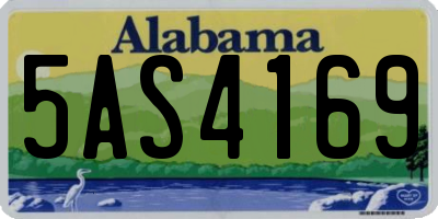 AL license plate 5AS4169