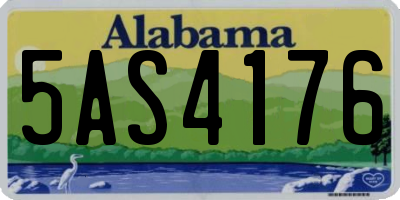 AL license plate 5AS4176