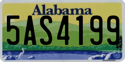 AL license plate 5AS4199