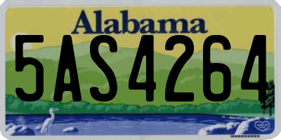 AL license plate 5AS4264