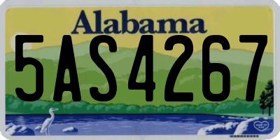 AL license plate 5AS4267