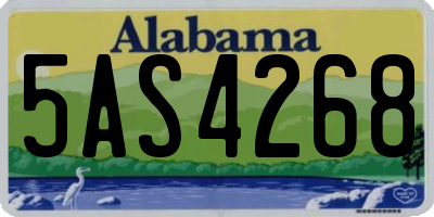 AL license plate 5AS4268