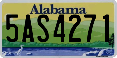AL license plate 5AS4271