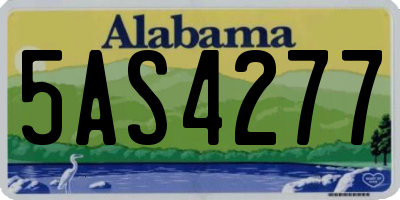 AL license plate 5AS4277