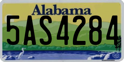 AL license plate 5AS4284