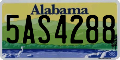AL license plate 5AS4288