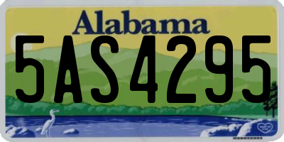 AL license plate 5AS4295