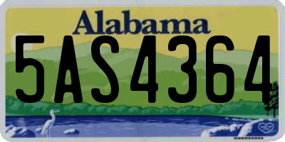 AL license plate 5AS4364