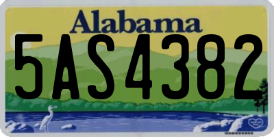 AL license plate 5AS4382