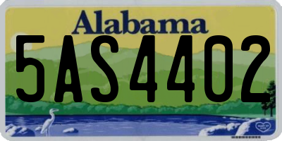 AL license plate 5AS4402