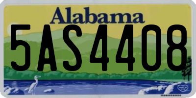 AL license plate 5AS4408