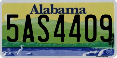 AL license plate 5AS4409