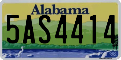 AL license plate 5AS4414