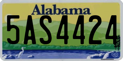 AL license plate 5AS4424