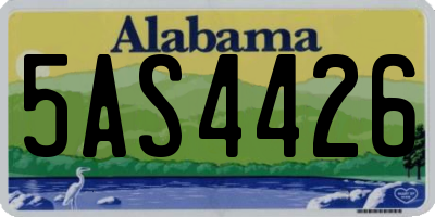 AL license plate 5AS4426