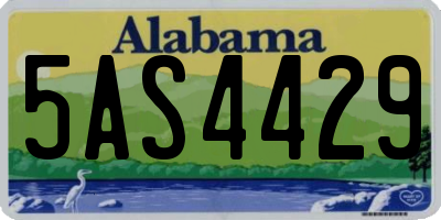 AL license plate 5AS4429