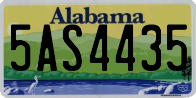 AL license plate 5AS4435
