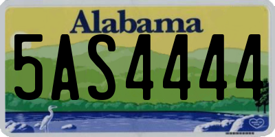 AL license plate 5AS4444