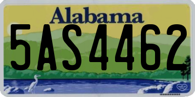 AL license plate 5AS4462