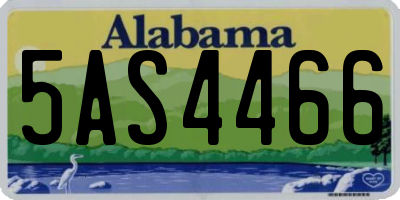 AL license plate 5AS4466