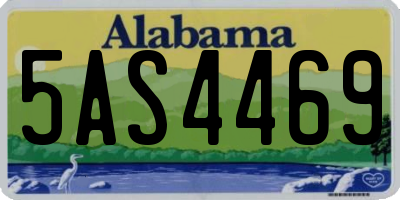 AL license plate 5AS4469
