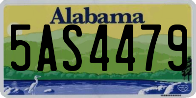 AL license plate 5AS4479