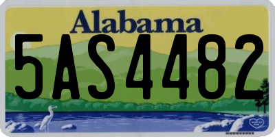 AL license plate 5AS4482
