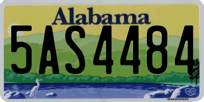 AL license plate 5AS4484