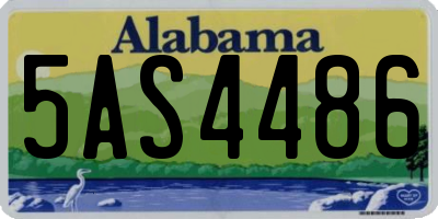 AL license plate 5AS4486