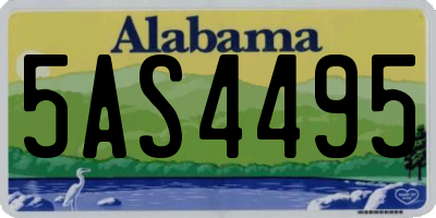 AL license plate 5AS4495
