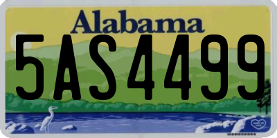 AL license plate 5AS4499
