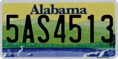 AL license plate 5AS4513