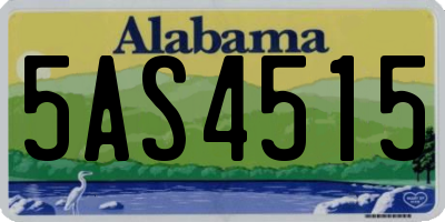 AL license plate 5AS4515