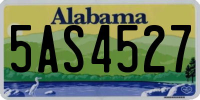 AL license plate 5AS4527