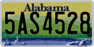 AL license plate 5AS4528