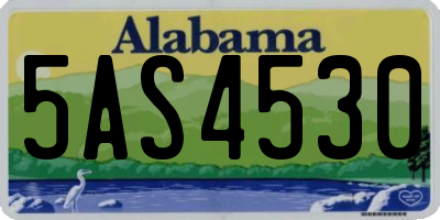 AL license plate 5AS4530