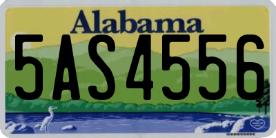 AL license plate 5AS4556