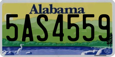 AL license plate 5AS4559