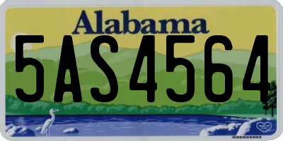 AL license plate 5AS4564