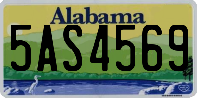 AL license plate 5AS4569