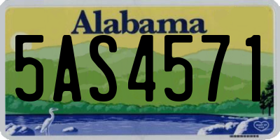 AL license plate 5AS4571