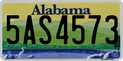 AL license plate 5AS4573