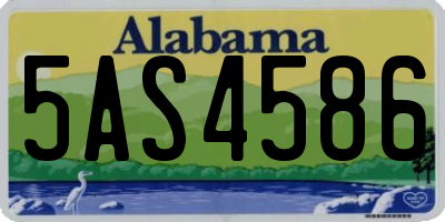 AL license plate 5AS4586