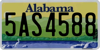 AL license plate 5AS4588