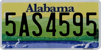 AL license plate 5AS4595
