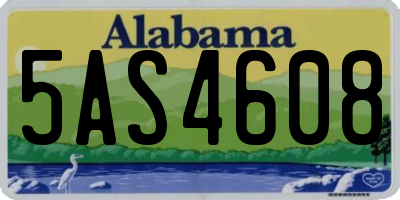 AL license plate 5AS4608