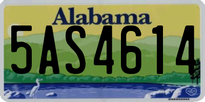 AL license plate 5AS4614